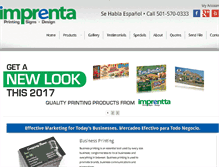 Tablet Screenshot of imprentaprinting.net